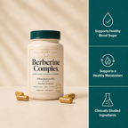 Goldroot Labs Berberine Complex 500mg supplement bottle, front