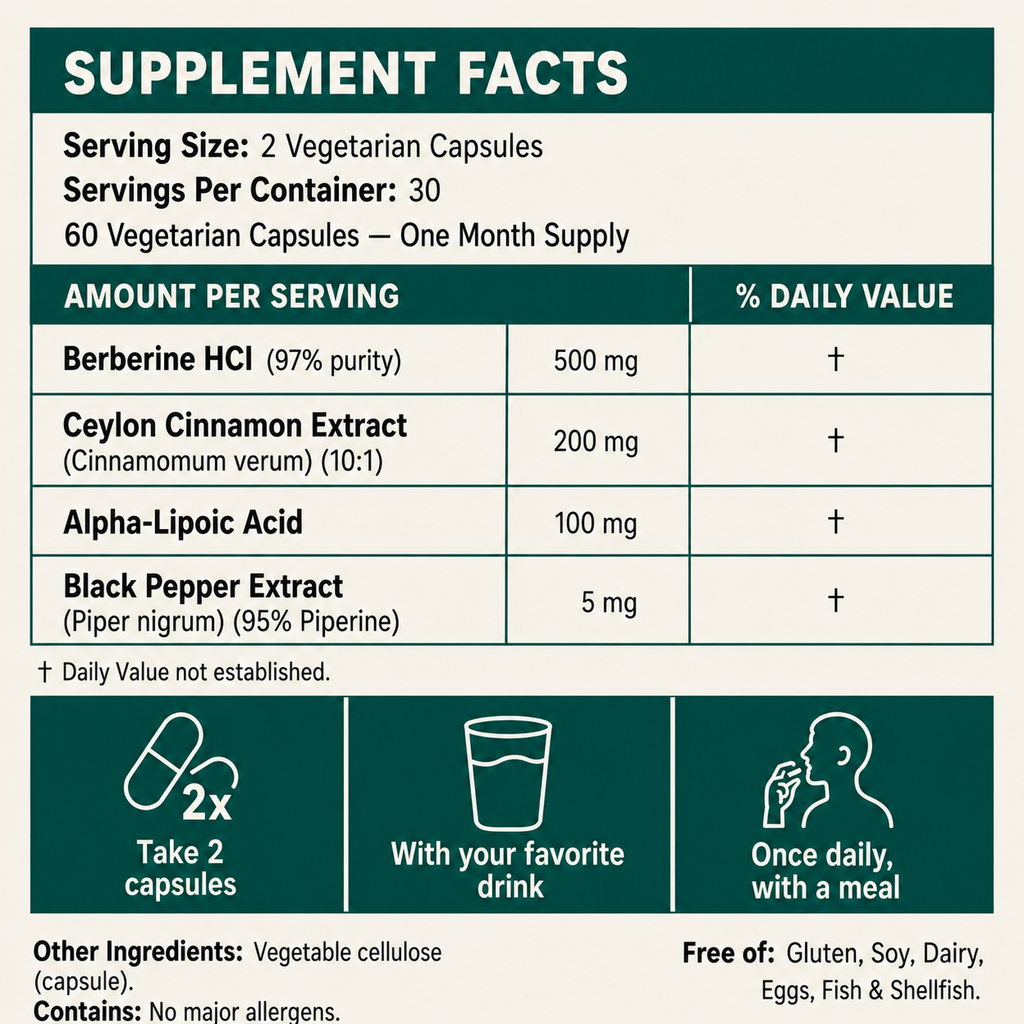 Berberine Complex Capsules (500mg)